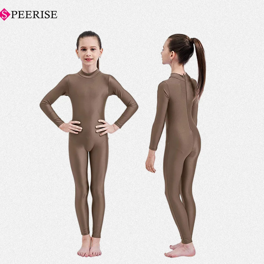 أطفال عالية الرقبة طويلة الأكمام يوتار الباليه Dancewear الجمباز بذلة لأداء مرحلة ارتداء زي الهالوين التأثيري #5