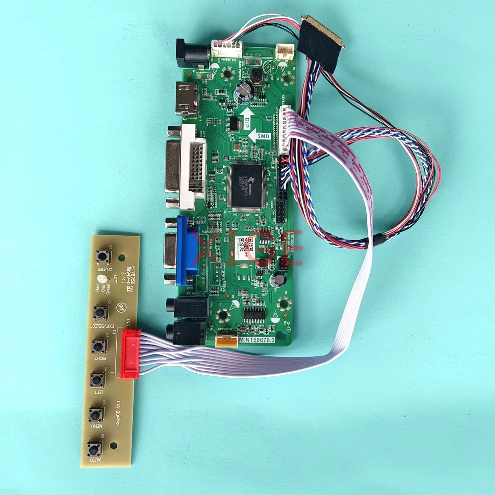 

Fit LP156WH4 LP156WH8 LP156WH9 Controller Board Laptop Display 1366x768 15.6" VGA DVI Audio DIY Kit LVDS 40 Pin HDMI-Compatible