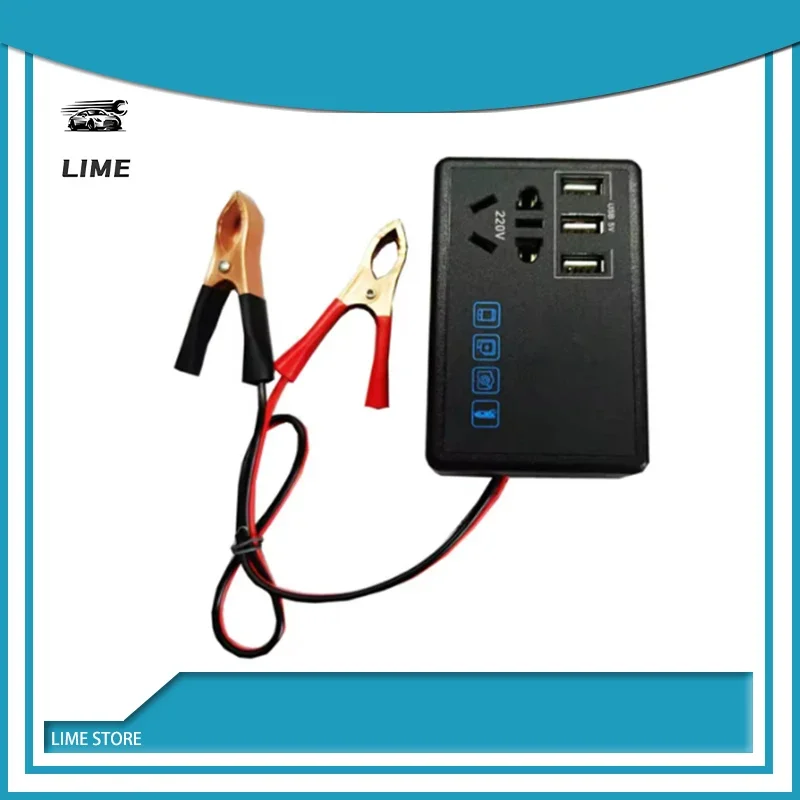 Car 200W Converter Power Inverter DC 12V/24V To DC 220V Invertor Ports Adapter Direct Installation Accessories