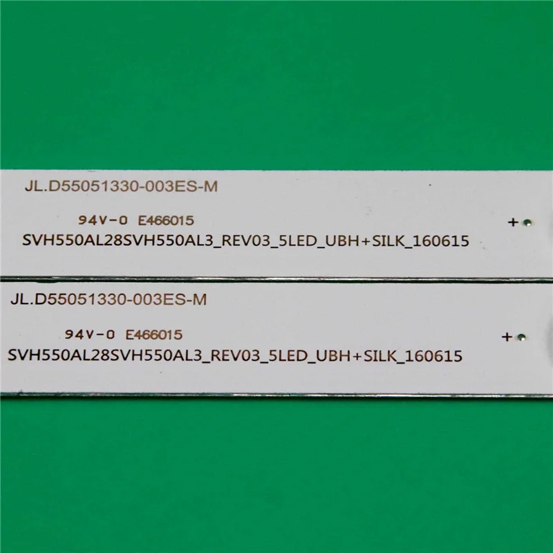 LED 백라이트 스트립 키트, HISENSE 55H6607 LED55EC320A LED55C270W 55R6107 55R7050E 55R6D 바 SVH550AL2(3)_ REV03_5LED_UBH + 실크