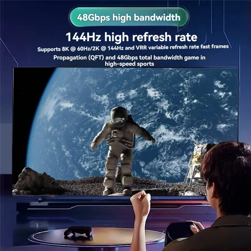 A41Z-8K HD 2.1 Cable 4K120hz 8K 60Hz 48Gbps EARC ARC HDCP Ultra High Speed HDR For RTX Video Cable Laptop Projector HD TV
