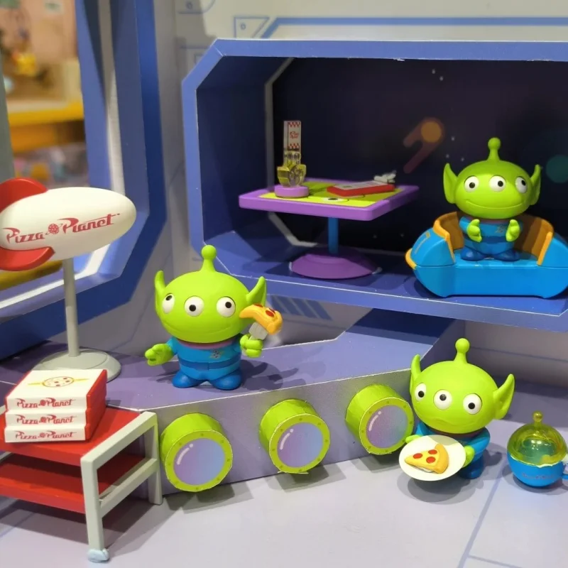 Genuine  Anime Toy Story Series Alien Pizza Planet Garage Kit Trendy Toy Cute Gift Ornament Collection Birthday Gift  Toy