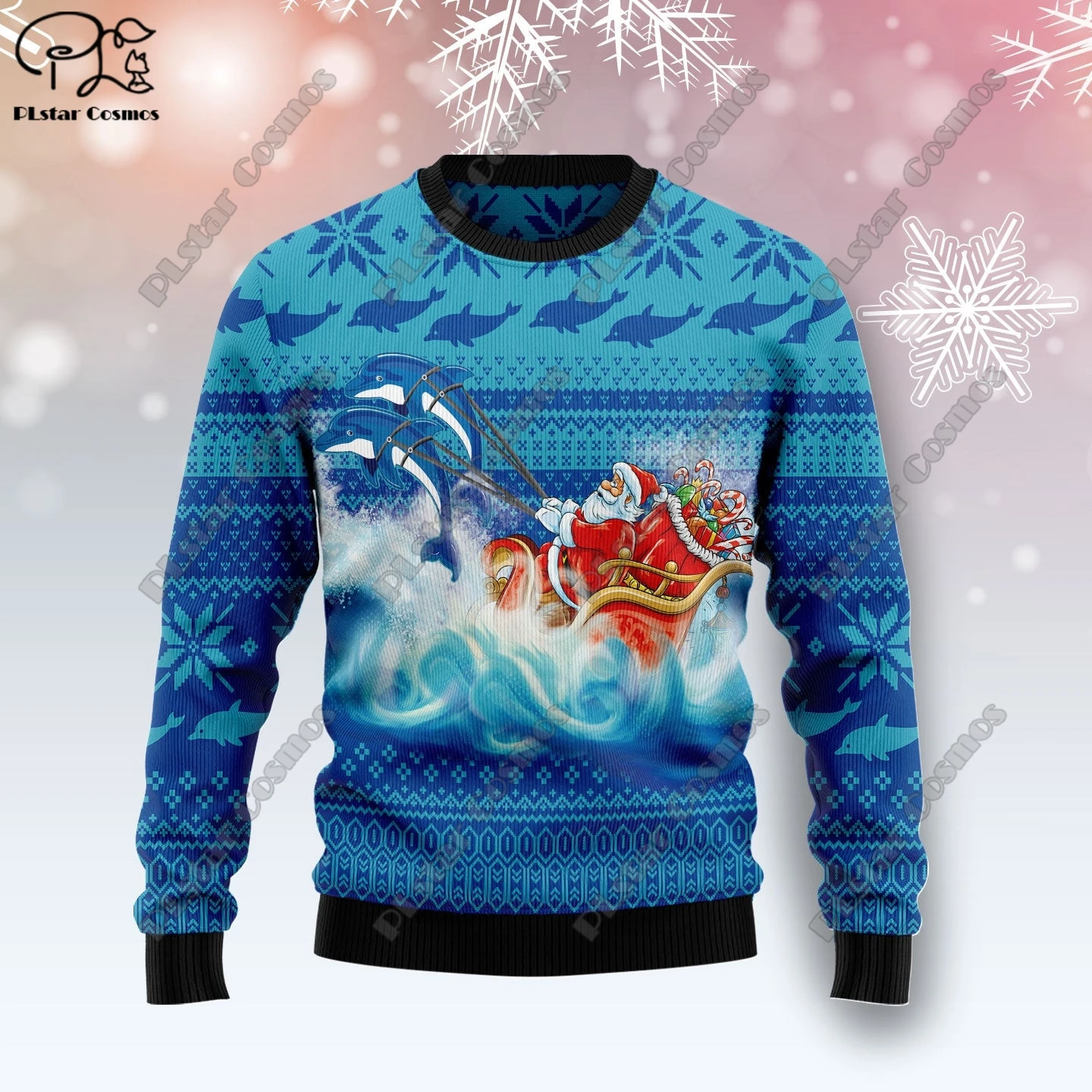 New 3D Printed Animal Custom Series Cute Christmas Pattern Ugly Sweater Street Casual Winter Sweatshirt S-46