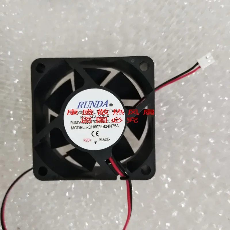 XFAN RDH6025B Server Cooling Fan DC 24V 0.14A 60x60x25mm 2-wire