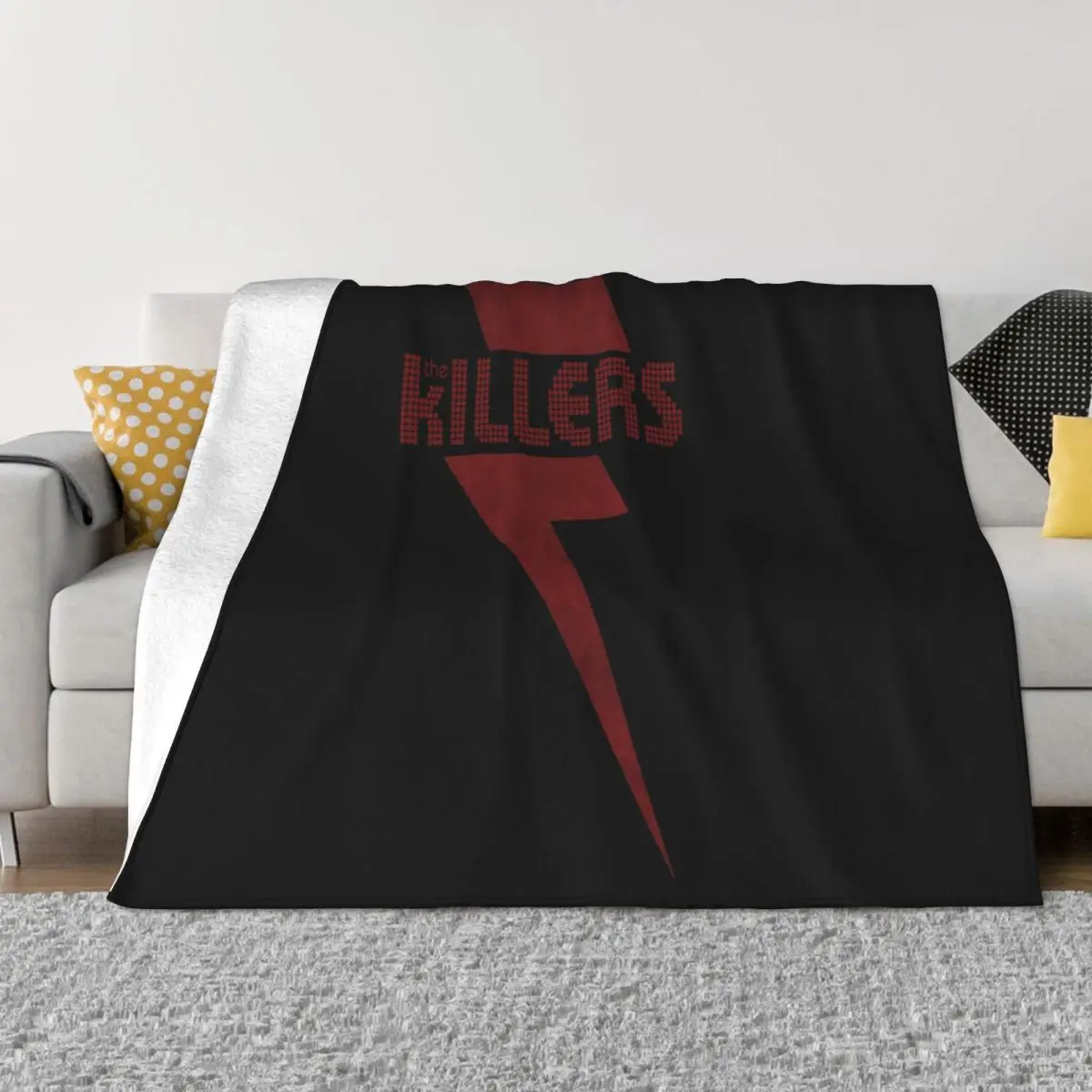 The Killers Brandon Flowers Red Bolt Official Mens Unisex Dj Animal Wholesale Designing Throw Blanket