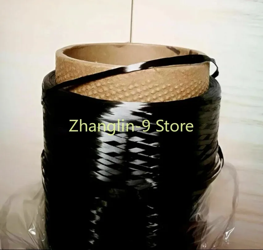 

High Quality 6K Black Carbon Fiber Tow Filament Yarn Thread Tape 5000m Length 3500MPa