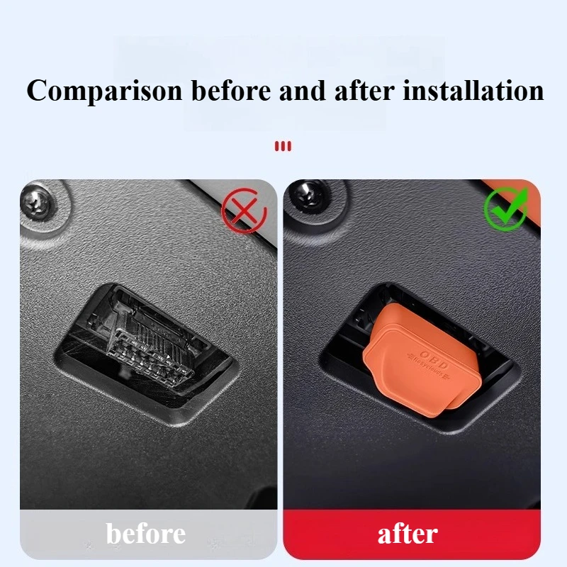 For NIO Firefly Onvo L60 OBD Silicone Protective Cover Computer Diagnostic Interface Dustproof Dustproof Waterproof Cover Tools