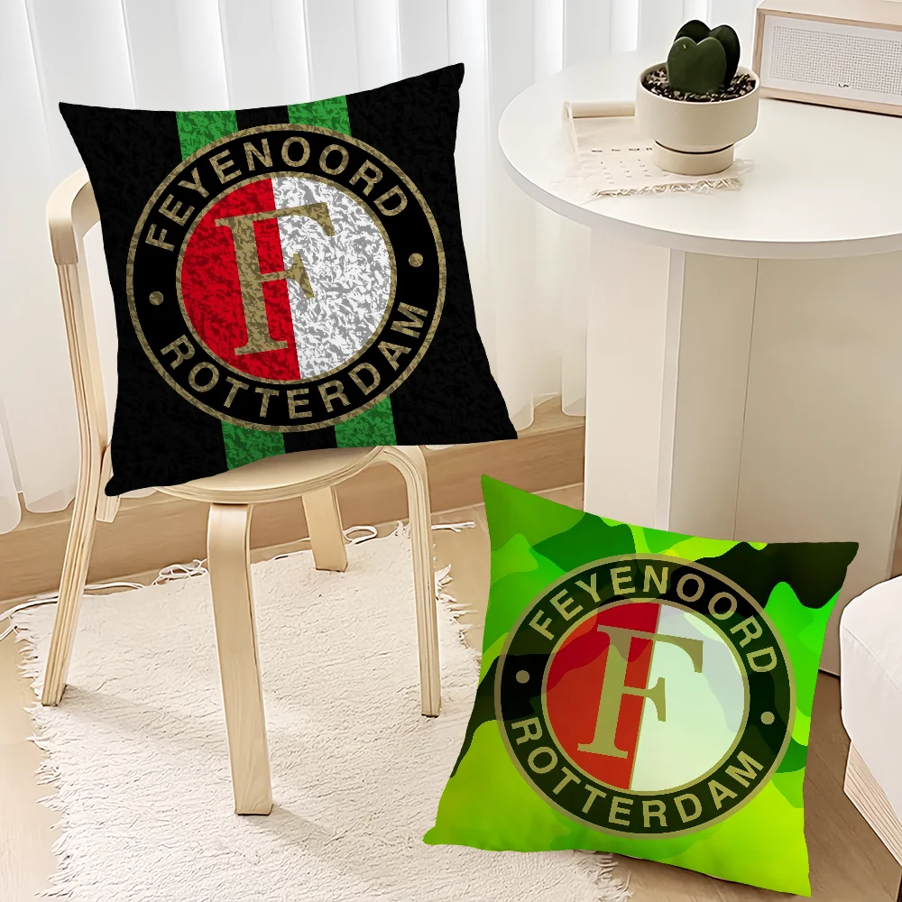 Logo Club F-FeyenoordES Football cushion cover Living Room Headboard Office Cushion Bedroom Cushion Sofa Nap Time Pillow Case