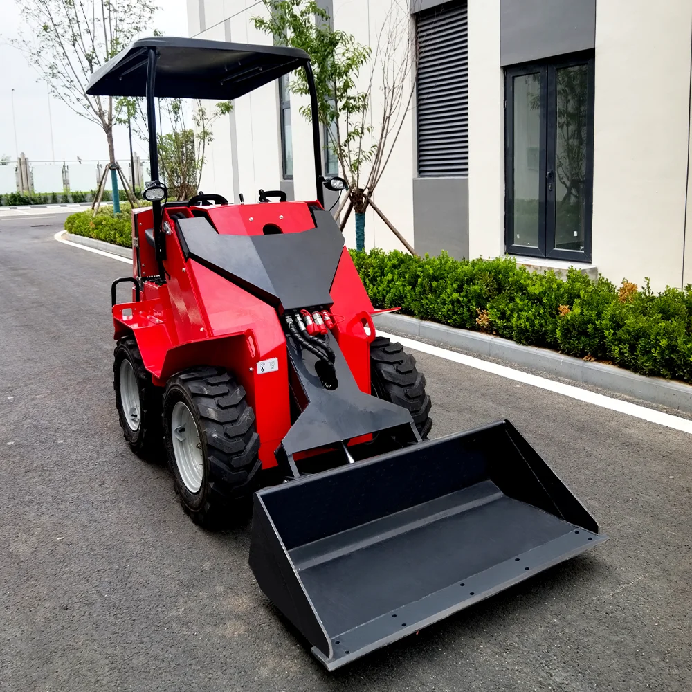 

VOLNOS 390 490 Super Power Diesel Engine Mini Track Skid Loader Minicargador Wholesale Mini Skid Steer Loader Attachments