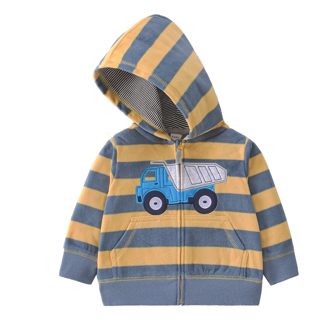 Newborn Infant Baby Boy Jacket Winter Polar Fleece Hooded Long-Sleeve Warm Overalls Toddler Girls Outerwear Baby Coat