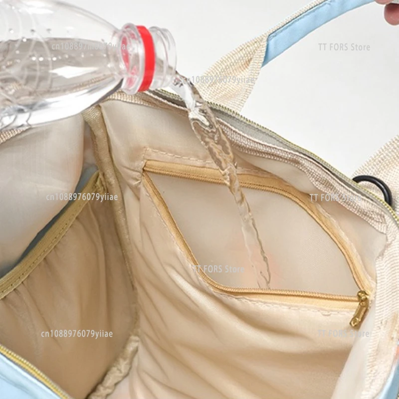 Cartoon Capybara Mommy Diaper Bag Lightweight Portable Ladies Backpack Bottle Insulation Storage Bag Baby Newborn Care Bag