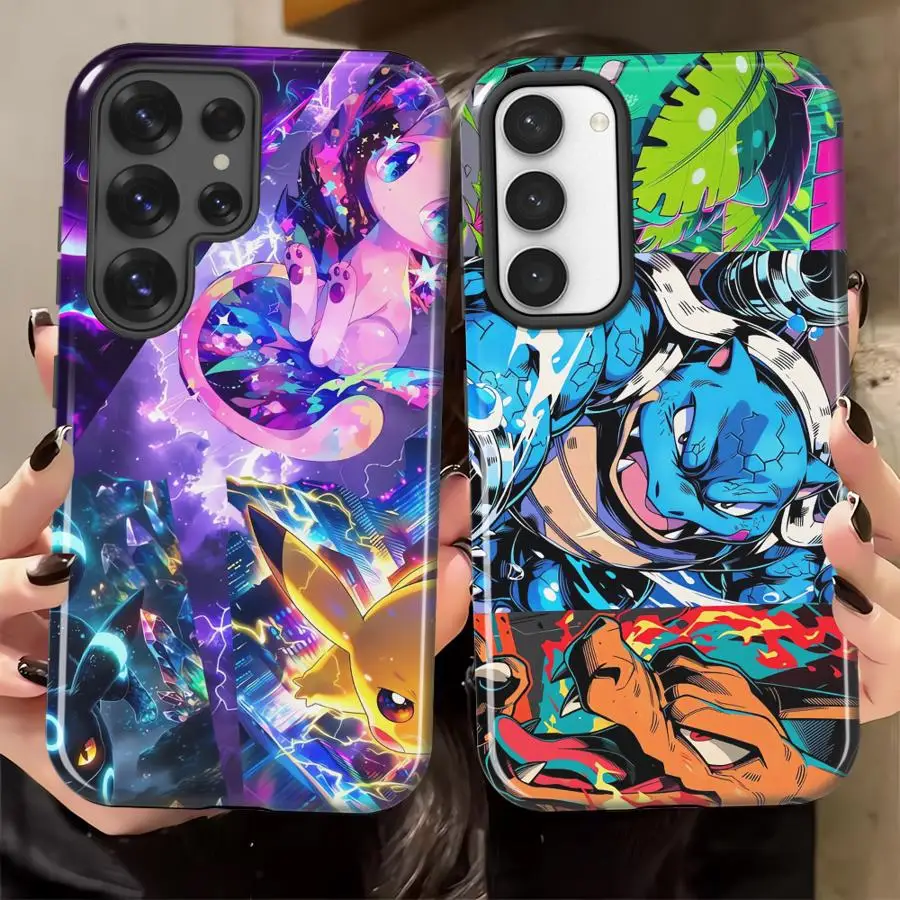 Anime P-Pokemons Soft Cover Capa Phone Case for Samsung Galaxy S26 Ultra S25Ultra S23 S20 FE S24 Ultra A26 A56 A36 A16