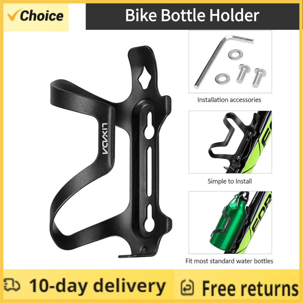 Lixada Lightweight Bike Bottle Holder Alloy MTB Water Bottle Cage Cup Holder For Stroller Cycling Road Bike Bottle Mount