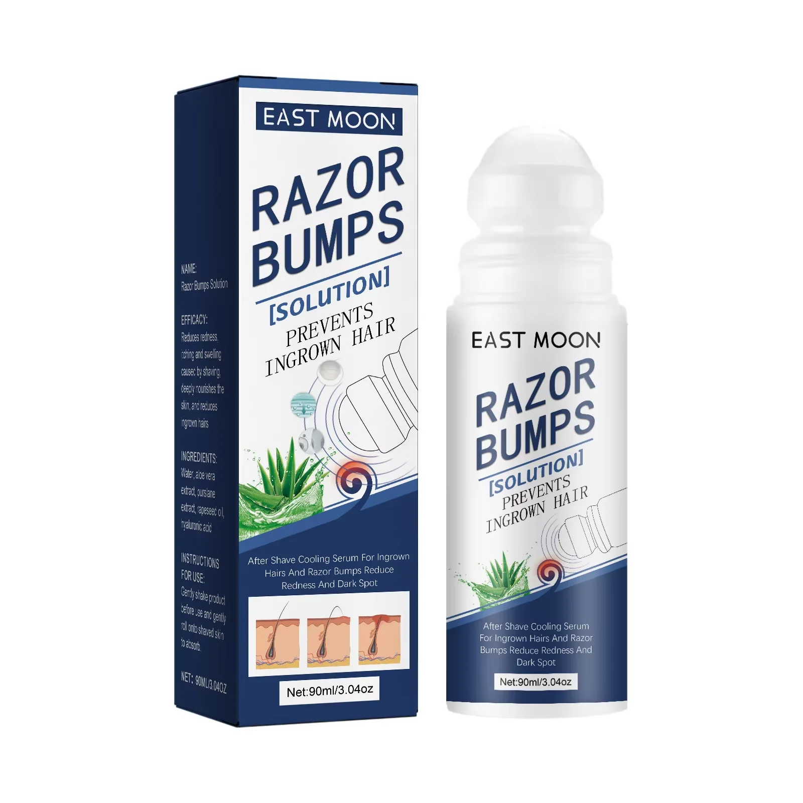 After Shave Repair Lotions Prevent Ingrowns Hair Treatment Smooth Body Skin Reduce Dark Spots Redness Serum for Vanish Pimple