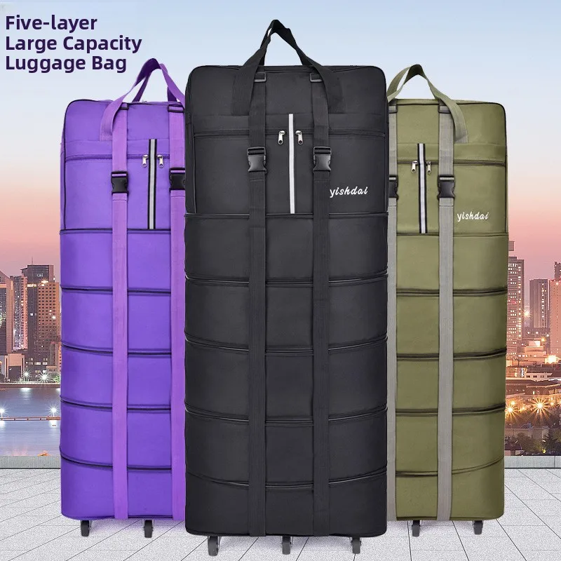 super-large-capacity-luggage-bag-travel-bag-foldable-158-air-cargo-bag-for-studying-abroad-moving-storage-bag-oxford-cloth