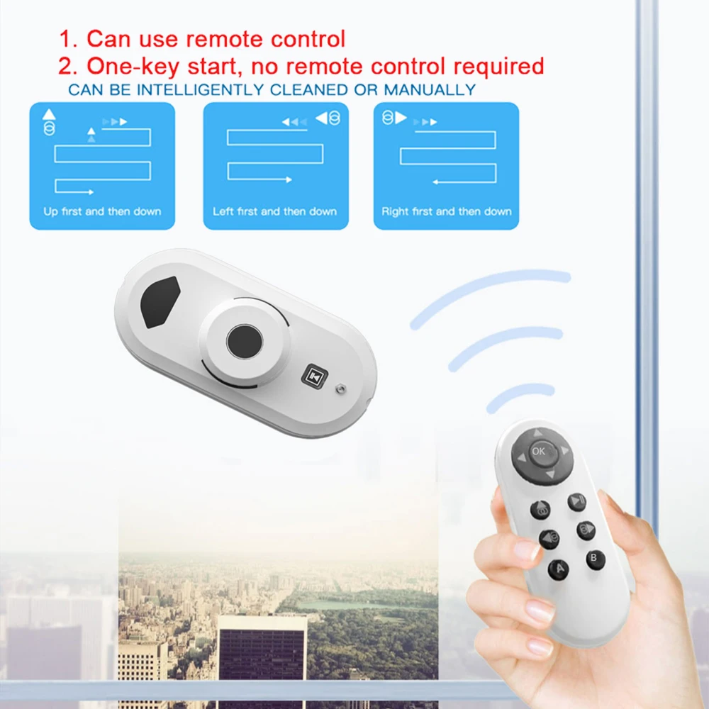 WATSLIM W2 window cleaning robot electric glass cleaning robot high-rise household window cleaning with remote control anti-fall