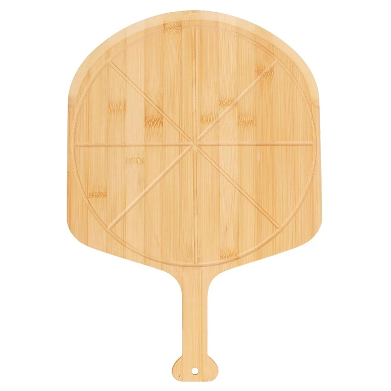 12 Inch Pizza Peel, Double-Sided Use Pizza Cutting Board With 8 Slice Grooves For Pizza, Bread, Cheese