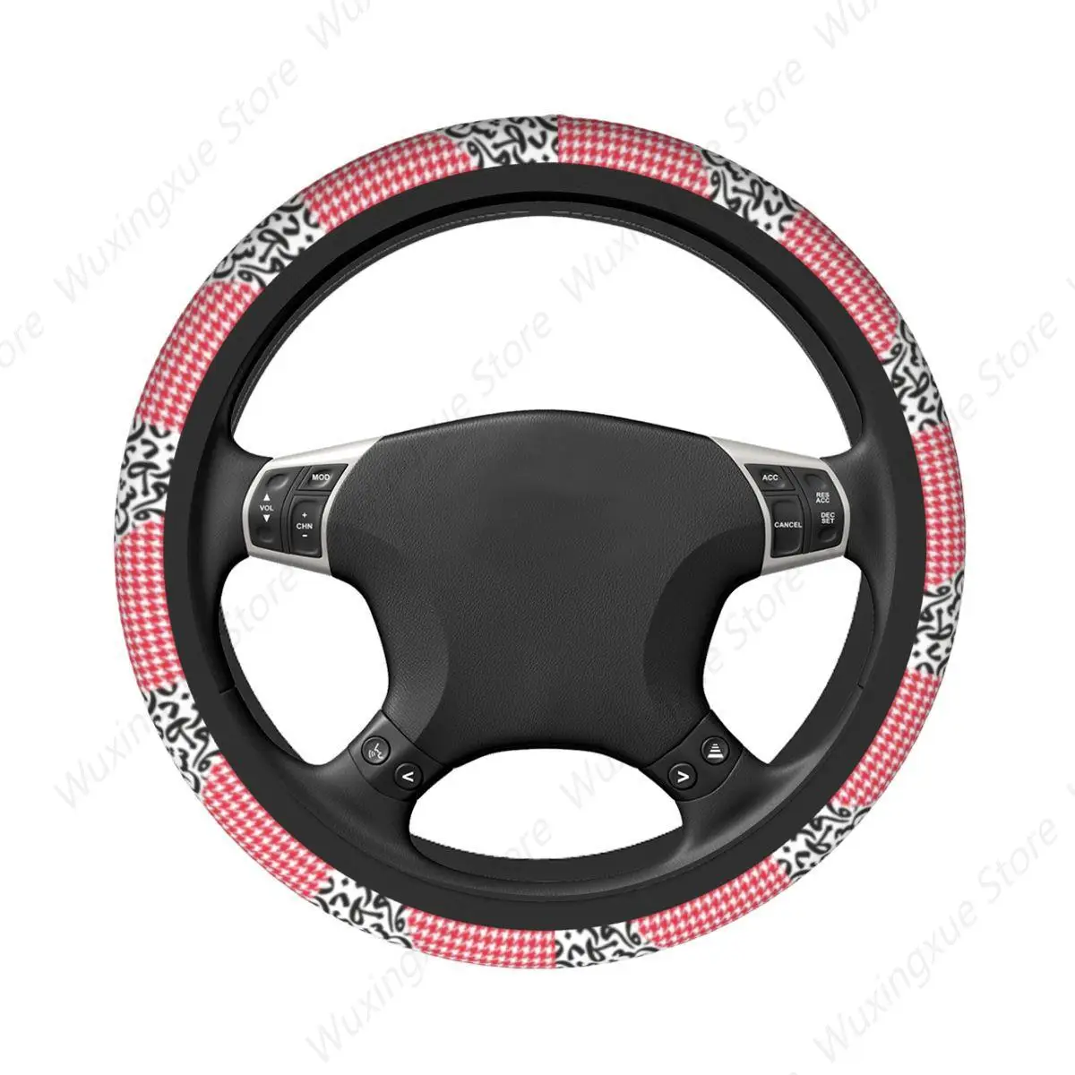 Saudi Arabia Pattern Car Steering Wheel Cover 38cm Elastic Colorful Car-styling Car Accessories