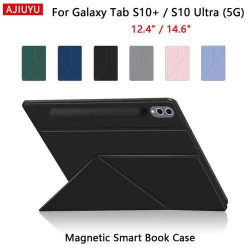 Funda de libro inteligente para Samsung Galaxy Tab S10 Ultra 5G 14,6 ""2024 funda magnética Folio para Galaxy Tab S10 + 12,4 fundas con soporte para tableta