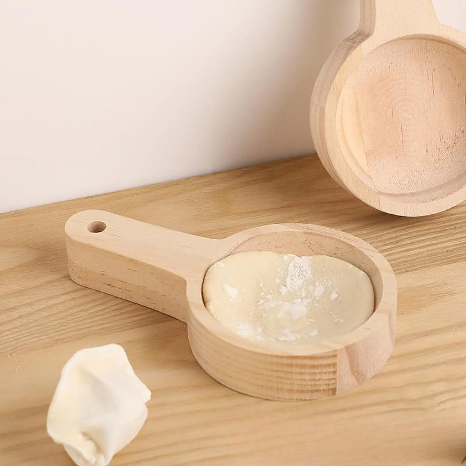 Holz Knödel Presse Werkzeug Hand Pie Maker Küche Zubehör Gebäck Presser Knödel Wrapper Maker für Haushalt Event Party
