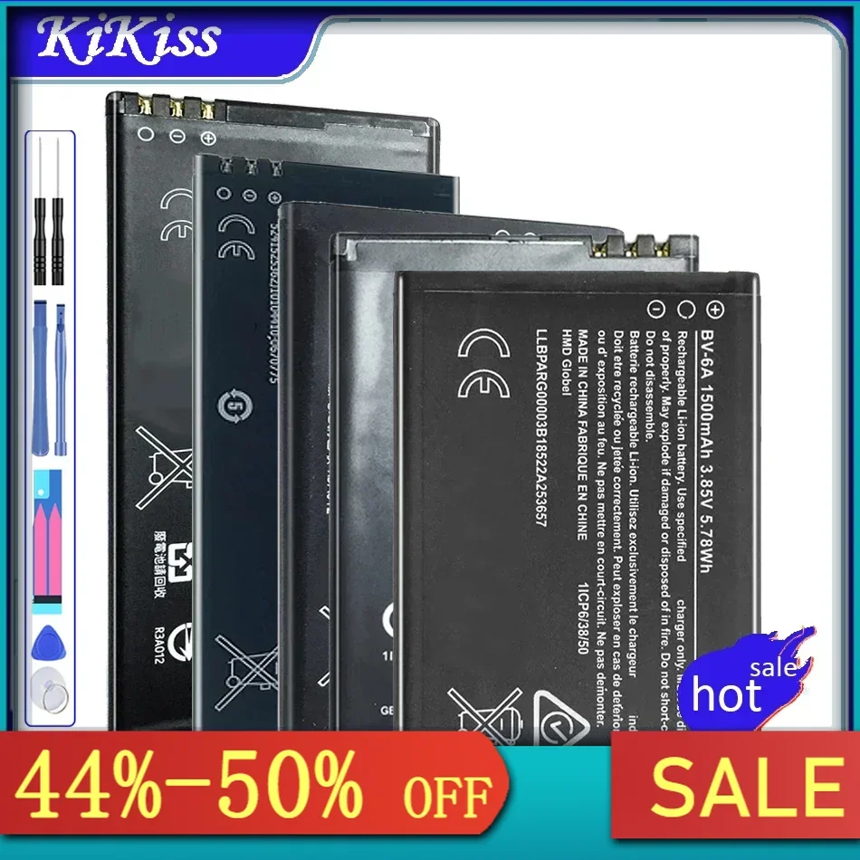 

Аккумулятор для Nokia BLD-3 BP-3L BV-T3G BL-4B BL-4J BV-T4D BV-T4B BL-L4A BL-4D BL-4UL BP-4L BL-4C BP-5M BV-5V BV-T5E BL-5B