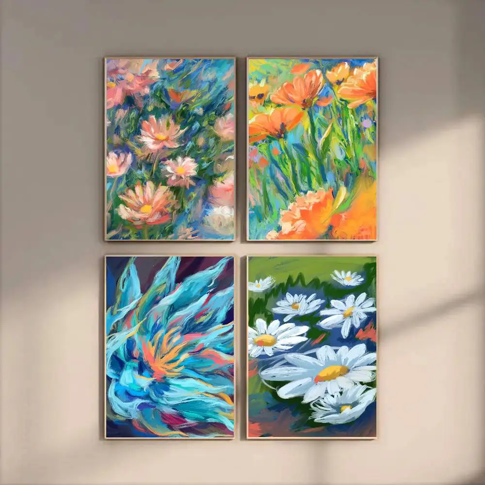 Summer Flowers TV Drama Poster Art Sticky Wall Waterproof Home Living Room Bedroom Bar Aesthetic Decoration