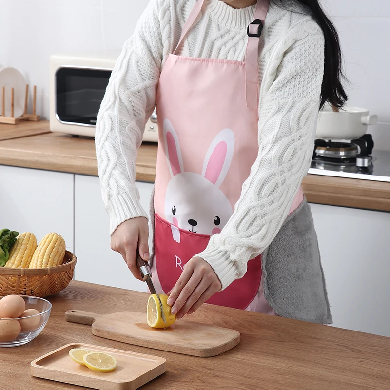 Fashionable and Waterproof Kitchen Apron for Men and Women, Perfect for Cooking and Cleaning