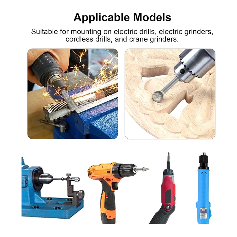 

WCS-20PCS Stone Carving Set Grinding Bit Set Versatile Use For Wood Carving Jadestone Marble Emery Material