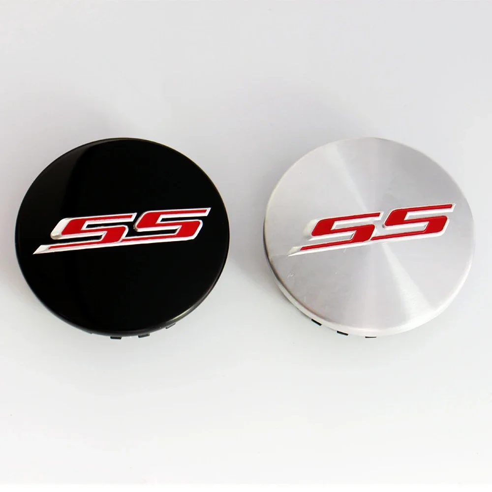 

4pcsPretty Metal & ABS 65mmWheel Center Caps With SS Emblem Logo Rim Hub Cover Badge Styling Accessories for Chevrolet SS Camaro