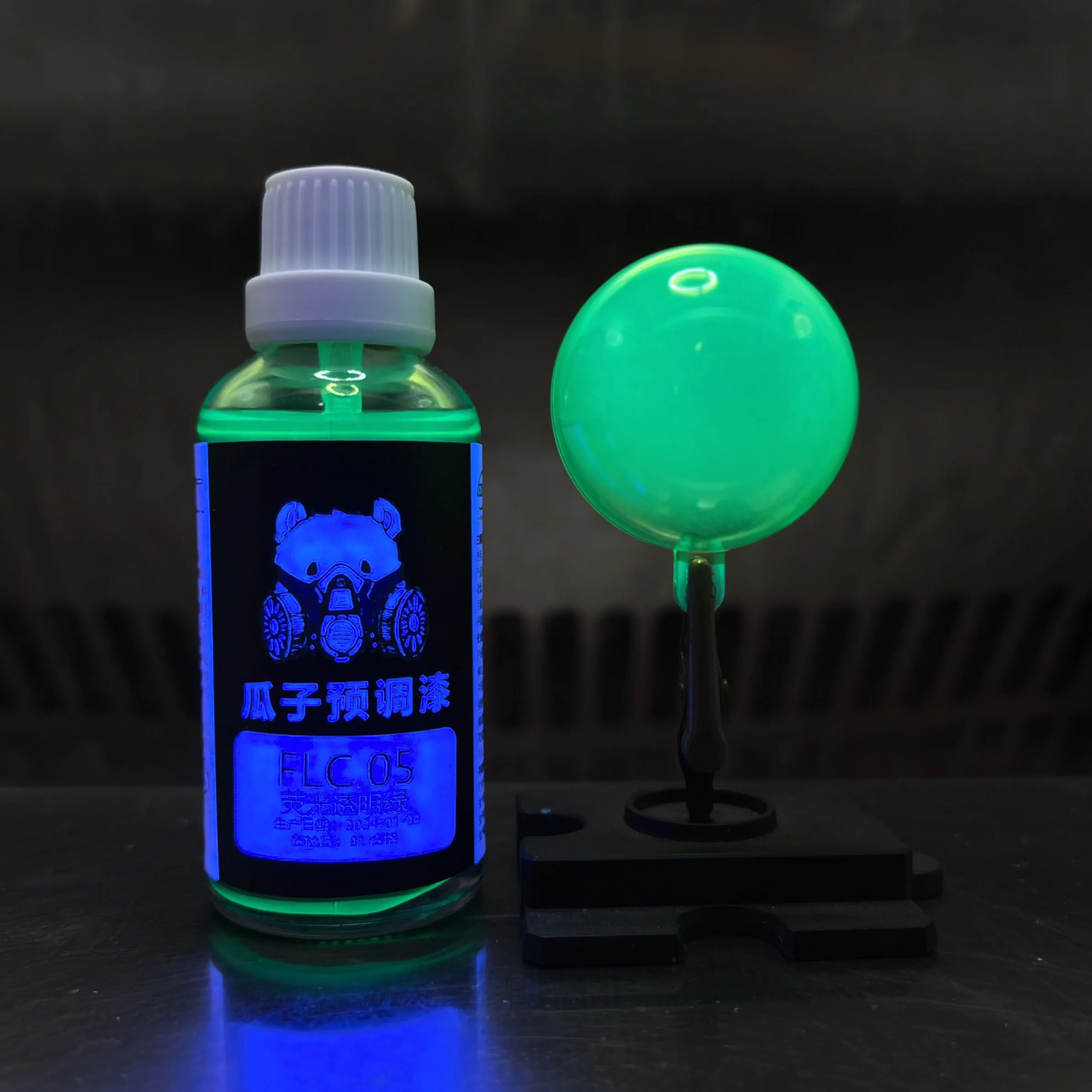 Fluorescent Transparent Green Paint Pigment Spray Coating Airbrush Oiliness Model Coloring Hobby Toys DIY 50ML FLC.05