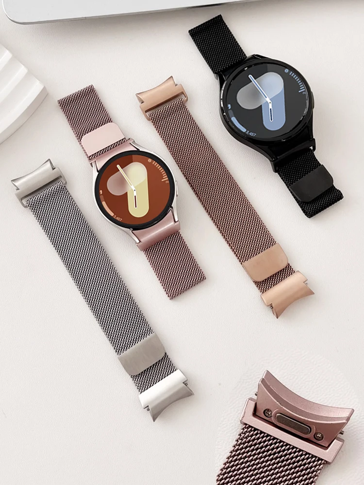 Pasek do zegarka Samsung Galaxy 7/FE/6/5/4/classic/Pro 45mm 44mm 40mm bez przerw magnetyczna bransoletka na nadgarstek correa Galaxy watch 7 pasek