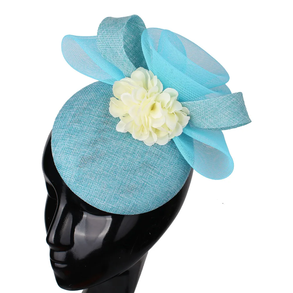 Chapeau Fascinateur Classique Fait à la Main pour Femme, Accessoire de Cheveux, Bande de Sauna, à Fleurs, Élégant, pour Mariée