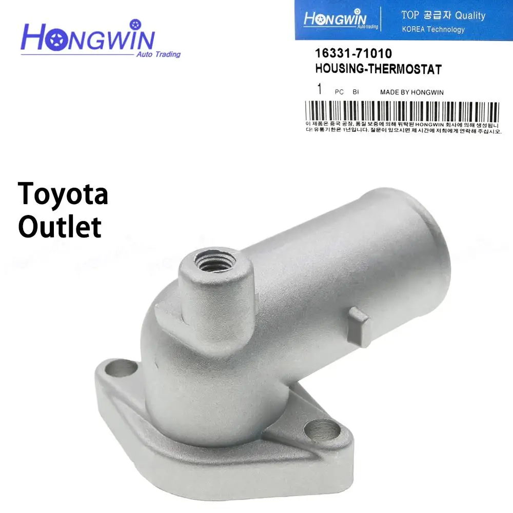 

1PC 16331-71010 Brand New Aluminum Engine Coolant Thermostat Housing Water Outlet Fits Toyota Hilux Van Commuter RZH 1633171010