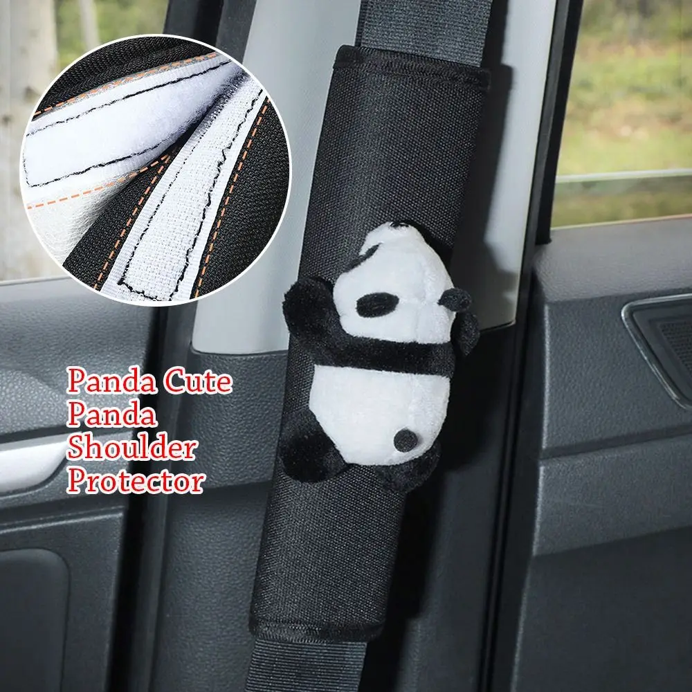 

Adjustable Car Seat Belt Cover Cute Shoulder Protector Car Safety Belt Shoulder Pad Panda Auto Interior Accessories Kids