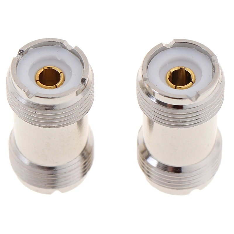 Hot 1pc UHFKK M SL16 PL259 Female SO-239 To SO239 Female Jack In Series RF Coaxial Adapter Connector High Frequency Adapter RF