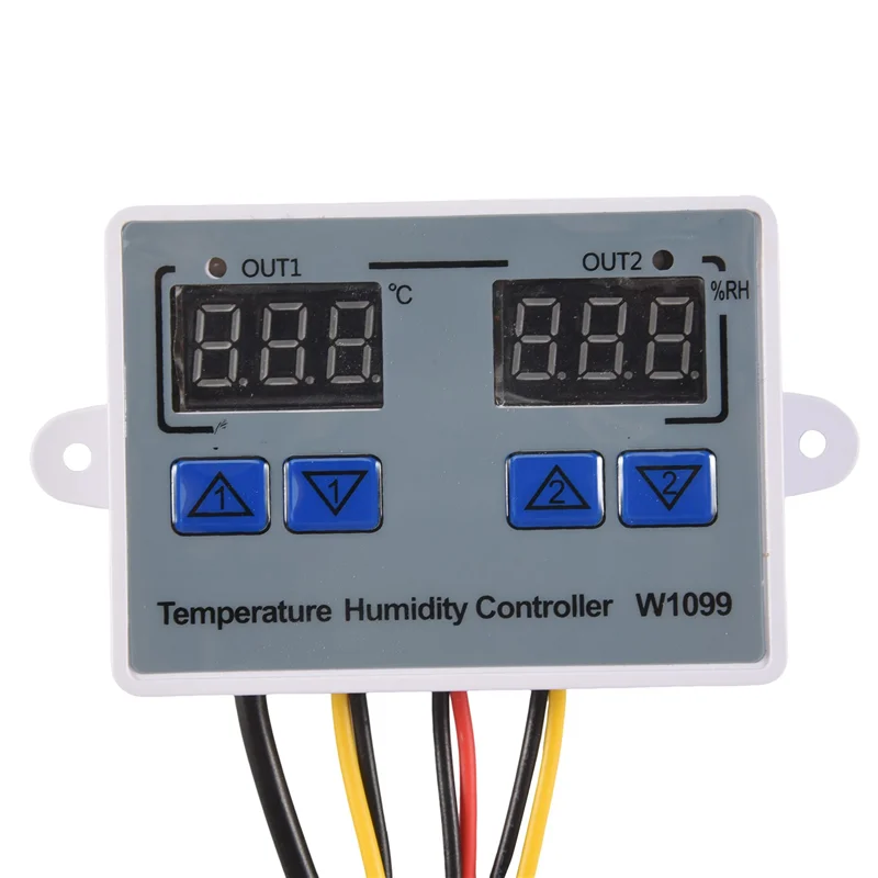 A14M XK-W1099 Dual Digital Thermostat Humidistat Inkubator Telur Suhu Kelembaban Controller Regulator Termometer Higrometer