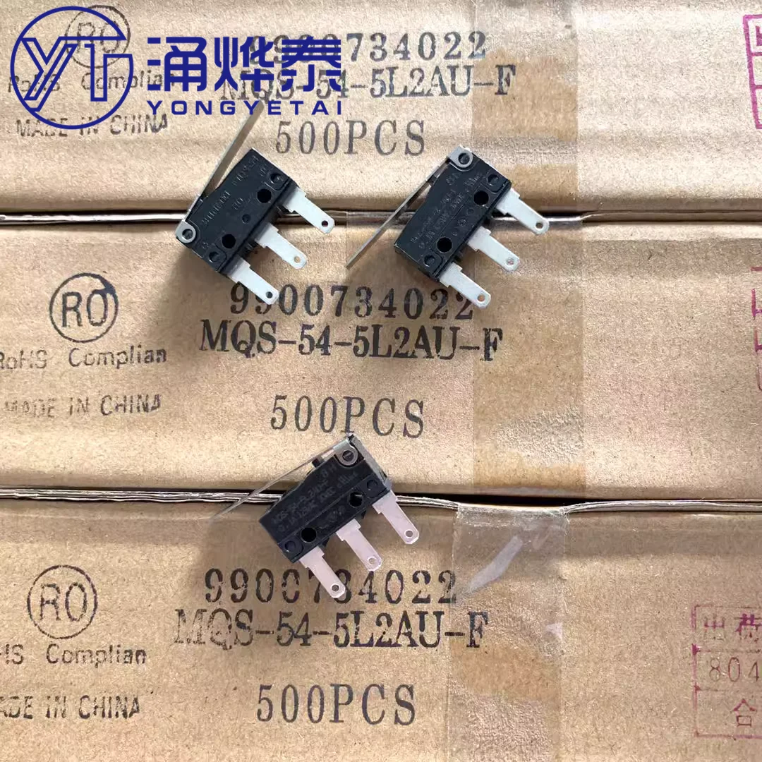 YYT 2PCS Micro switch MQS-54-5L2AU-F with long handle 3 feet normally open normally closed MQS-54