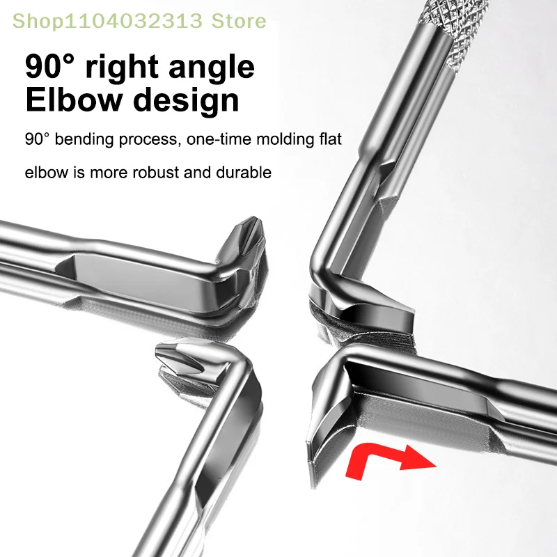 High Torque L/S-Shaped Double Head Screwdriver Mini Small Cross High Hardness Screwdriver for Precision Electronics