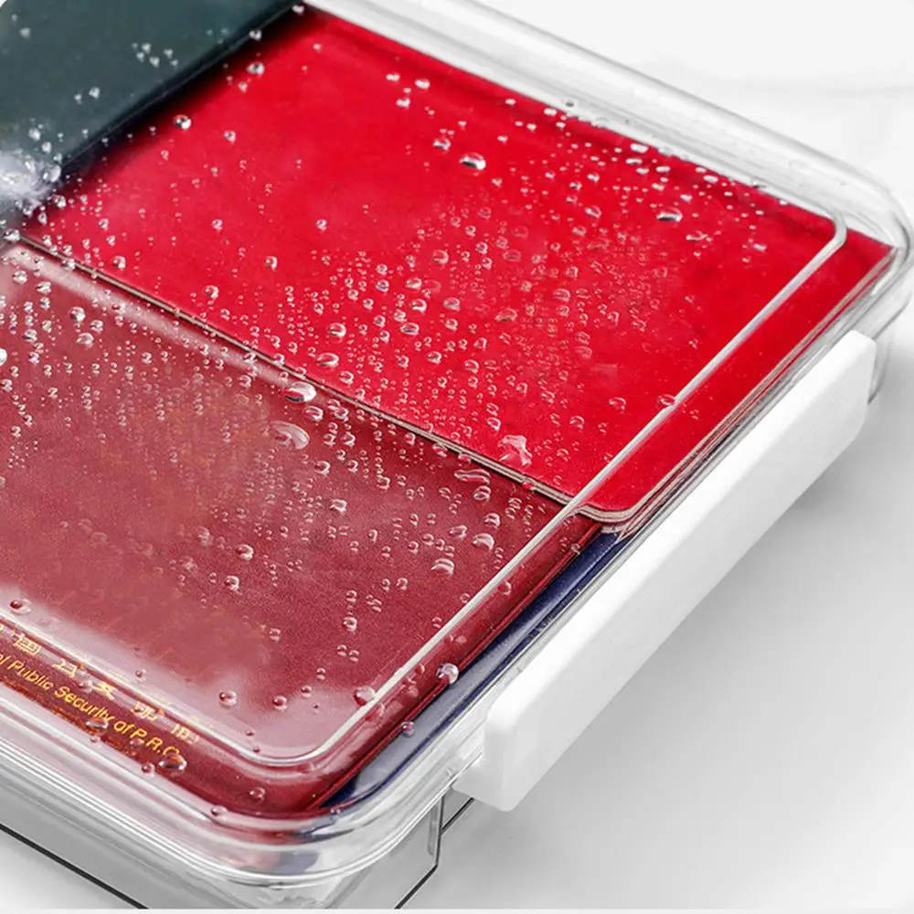 New Transparent Acrylic Desktop Paper Storage Box A4 File Document Exam Paper Organizer Household Dust Proof Card Holder Case