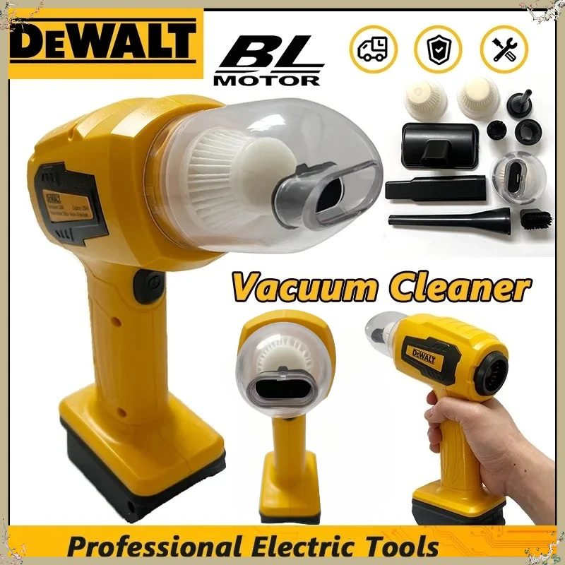 

Портативный автомобильный пылесос Dewalt с мощностью всасывания 10 кПа, беспроводной пылесборник, удобный функциональный инструмент с питанием 18-20В.