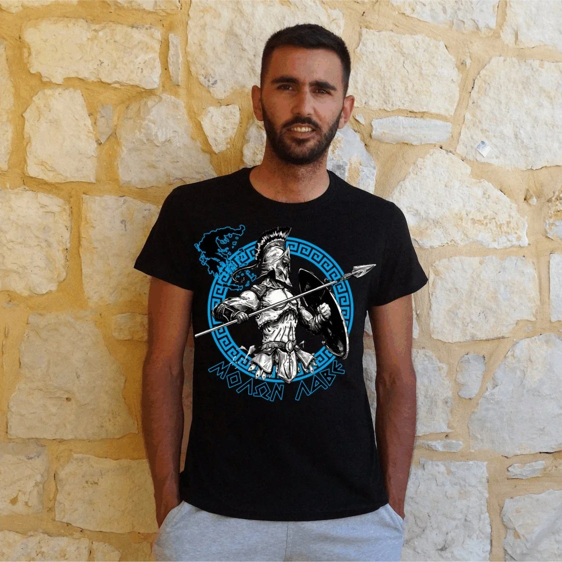 This Is Sparta. Molon Labe Greece Spartan 300 Warriors T Shirt. Short Sleeve 100% Cotton Casual T-shirts Loose Top Size S-3XL