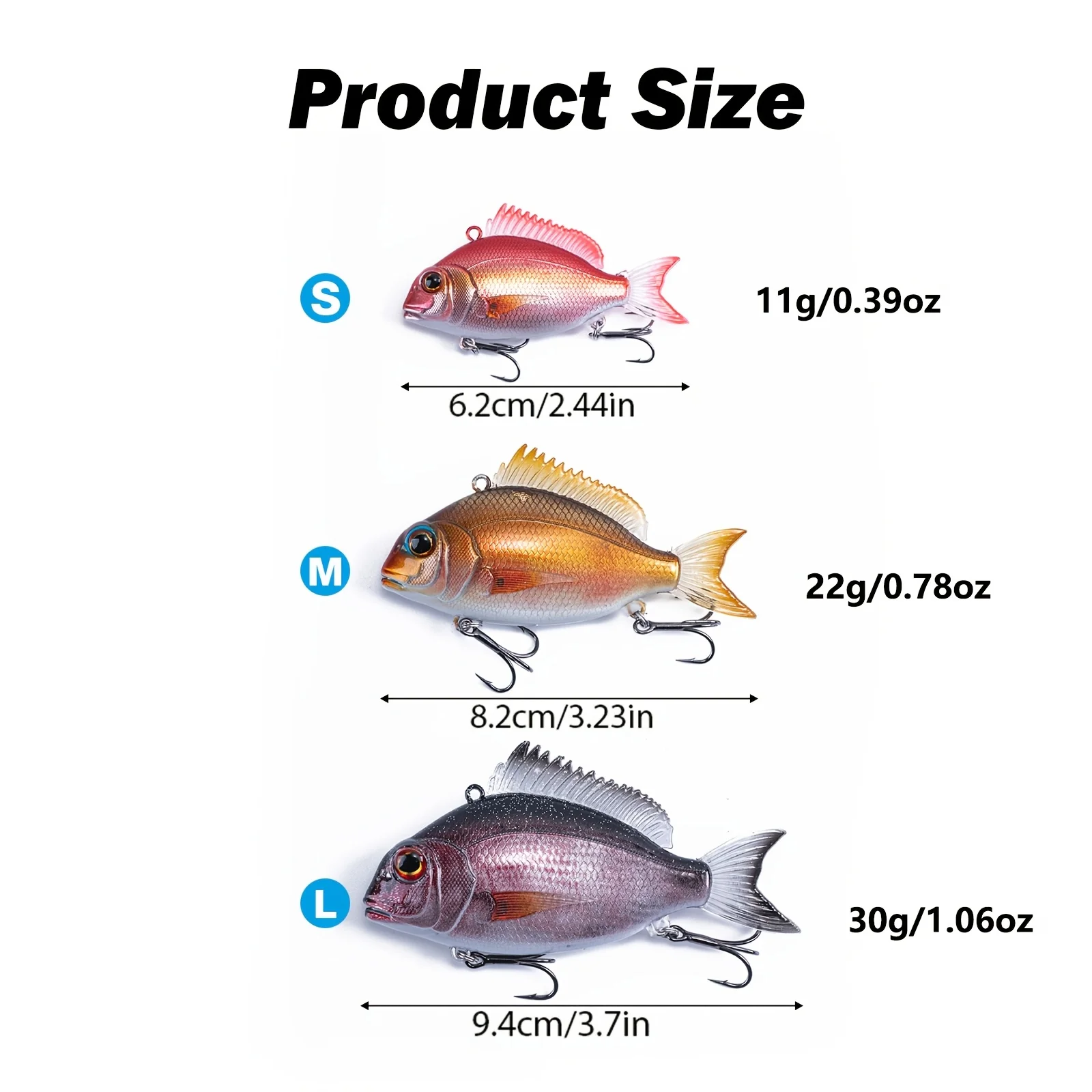 Goture Swimbait VIB – Señuelo de hundimiento con impresión 3D