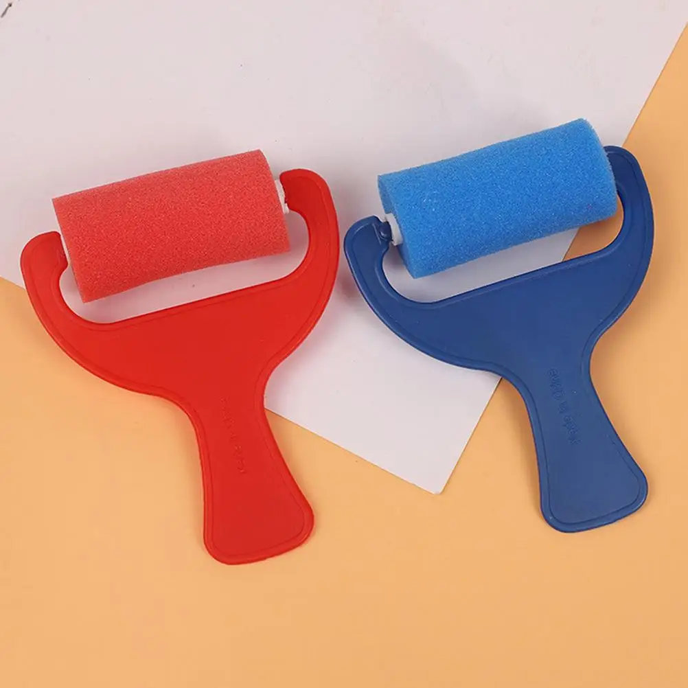 12 Pcs Sponge Paint Brushes Set for DIY Painting Tools Reusable Washable Rollers Kit Graffiti Teen Creativity