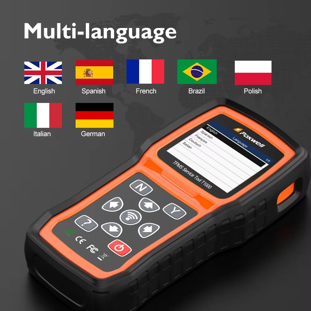 Picture 7: A+Foxwell T1000 TPMS Key foxwell car scanner for Car Universal Sensors Relearn Tool Programming Foxwell T20 RF sensor key tester