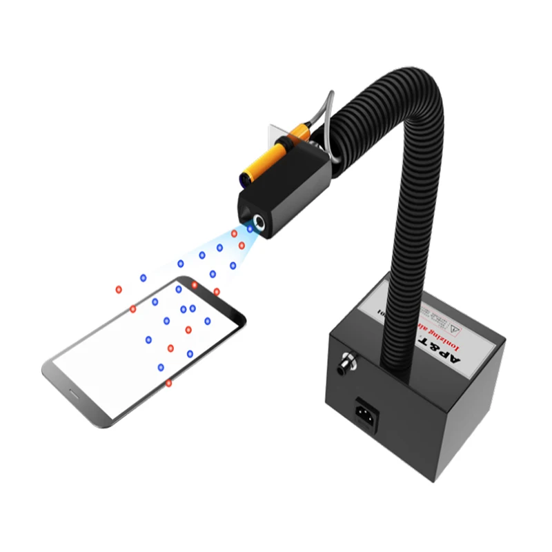 AP-AZ3201-4 Inductive Ionizing Air Snake for Fast Static Remo val High Frequ ency 30KHz Low Voltage 80V Air Ionizer