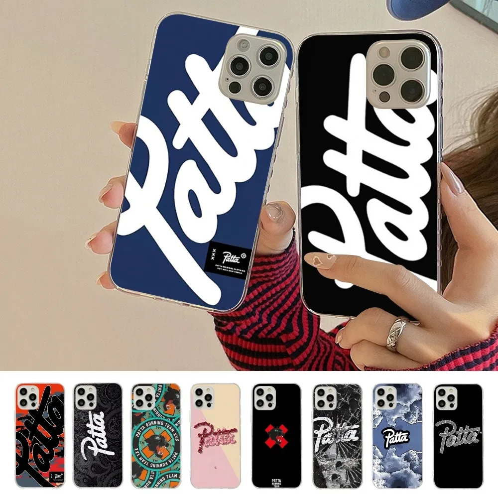 Fashion P-Pattas Phone Case For iPhone 16 15 14 13 12 Mini 11 Pro XS Max X XR SE 6 7 8 Plus Soft Silicone Cover