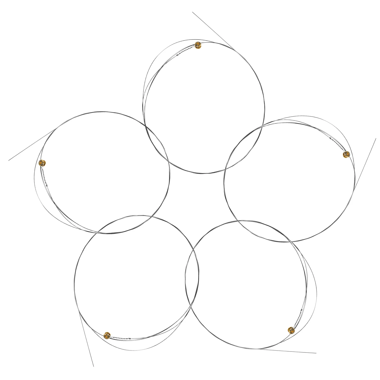 

5 Pcs Electric Guitar Strings Acoustic Spare Parts Accessories Single Steel Wire