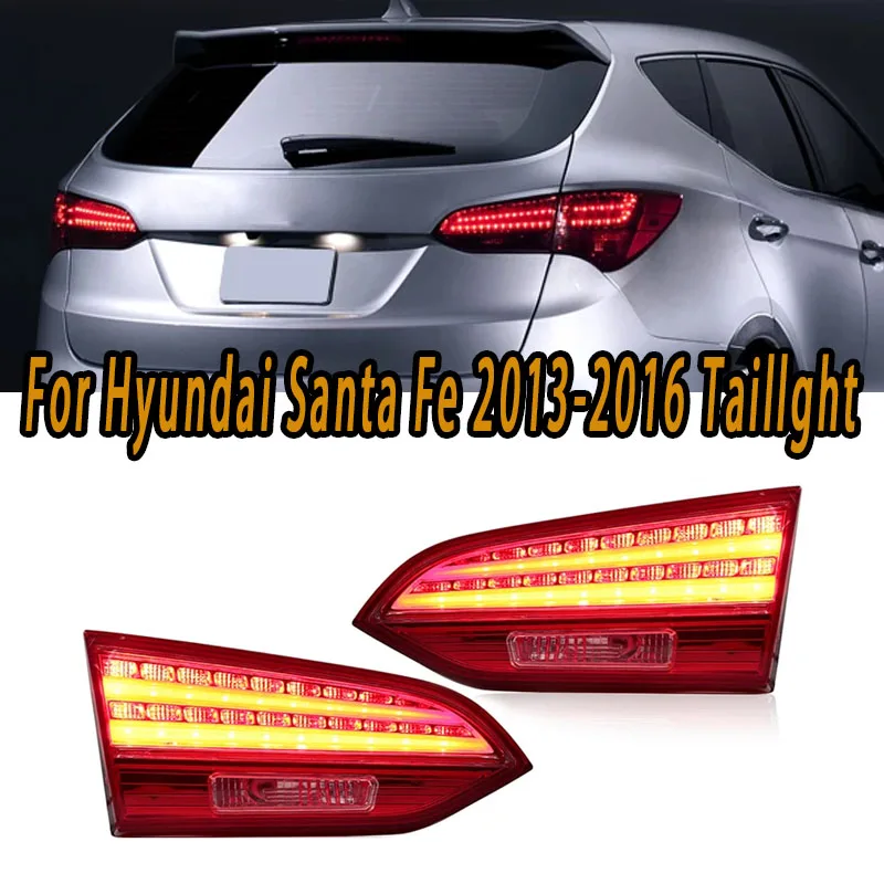 For Lights LED Tail Lights for Hyundai Santa Fe 2013 2014 20152016 Brake Lamp Turn Signal Fog Lights Car Accessories