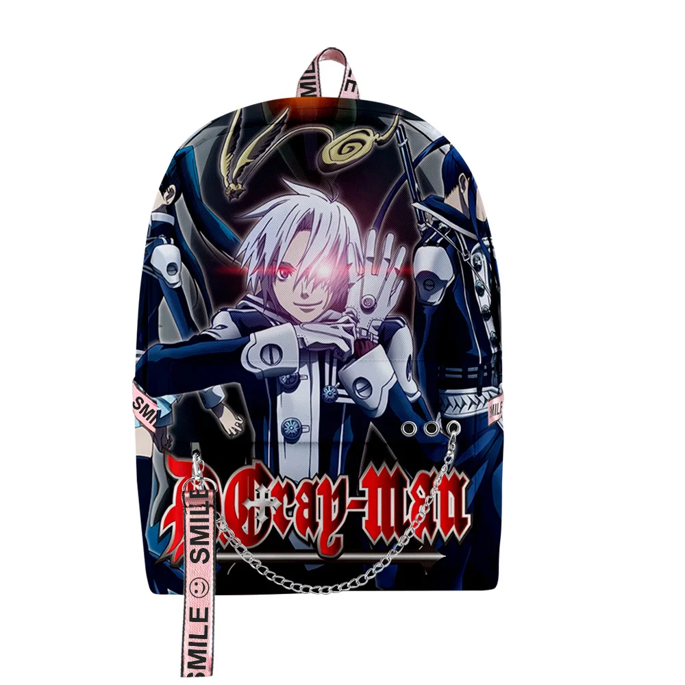 Popular Novelty Cool D.Gray-man Student School Bags Unisex 3D Print Oxford Waterproof Notebook multifunction Travel Backpacks