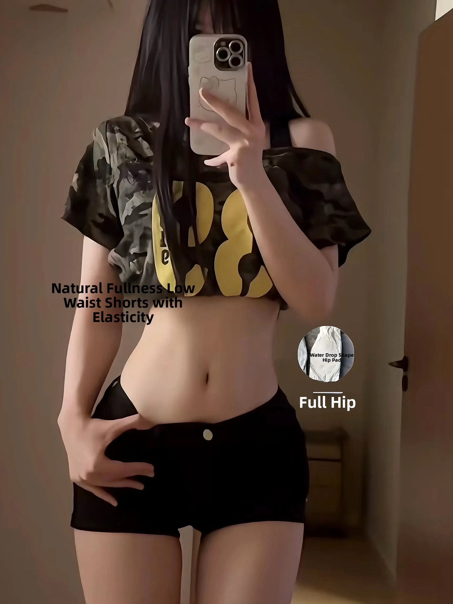 

Джинсовые шорты с низкой талией, суперэластичные, с подкладкой на бедрах, утягивающие и подчеркивающие ягодицы, в стиле Hot Girl, для женщин